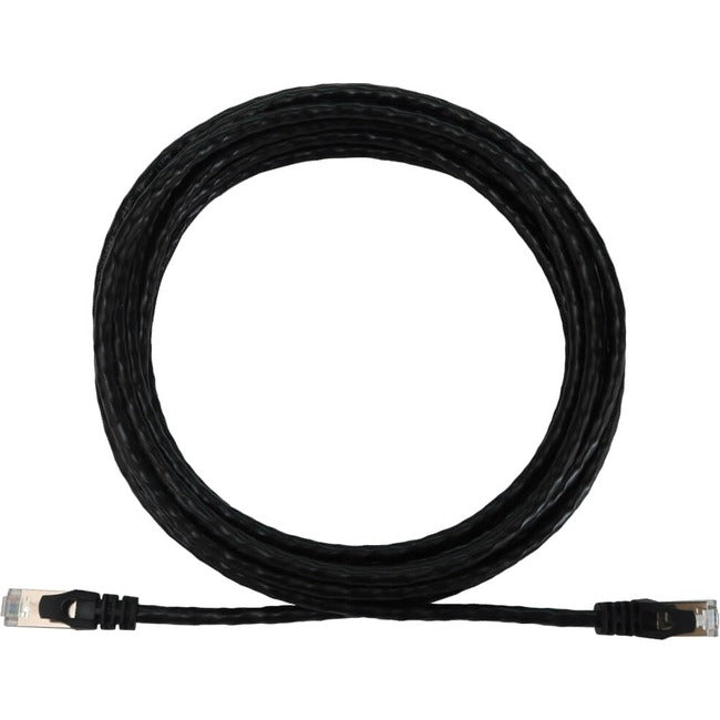 Eaton Tripp Lite Series Cat6a 10G Snagless Shielded Slim STP Ethernet Cable (RJ45 M/M), PoE, Black, 10 ft. (3.1 m) N262-S10-BK