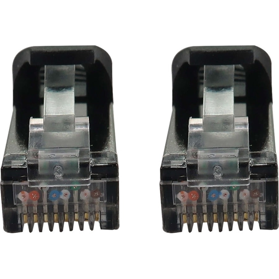 Eaton Tripp Lite Series Cat6a 10G Snagless Shielded Slim STP Ethernet Cable (RJ45 M/M), PoE, Black, 3 ft. (0.9 m) N262-S03-BK