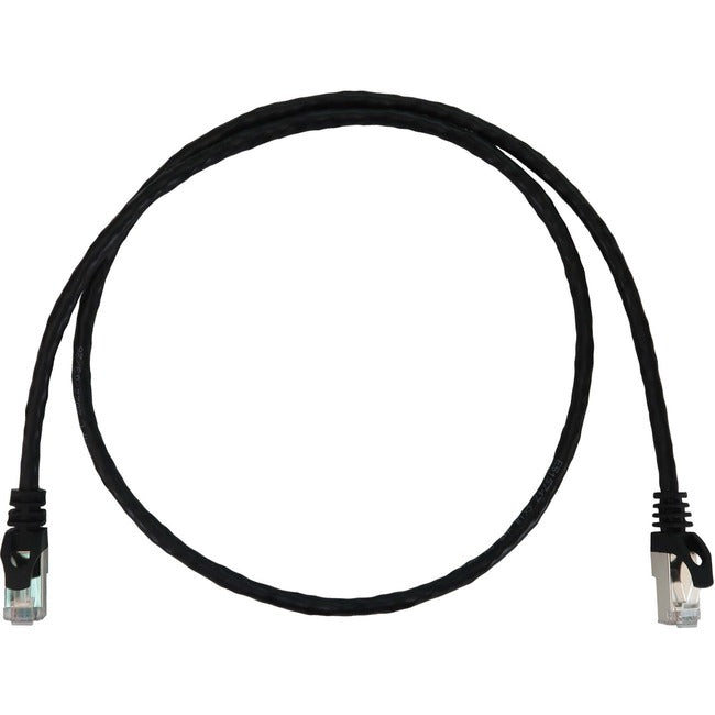 Eaton Tripp Lite Series Cat6a 10G Snagless Shielded Slim STP Ethernet Cable (RJ45 M/M), PoE, Black, 3 ft. (0.9 m) N262-S03-BK