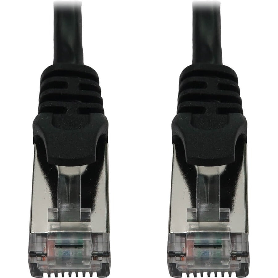 Eaton Tripp Lite Series Cat6a 10G Snagless Shielded Slim STP Ethernet Cable (RJ45 M/M), PoE, Black, 5 ft. (1.5 m) N262-S05-BK