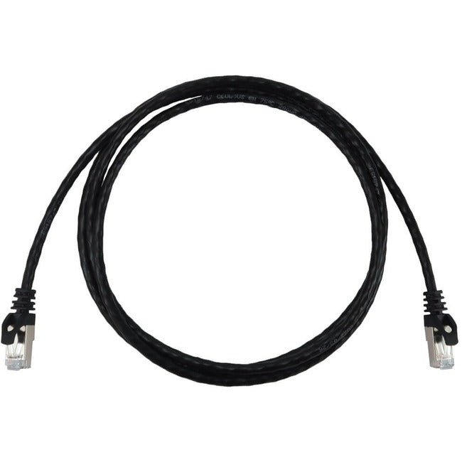 Eaton Tripp Lite Series Cat6a 10G Snagless Shielded Slim STP Ethernet Cable (RJ45 M/M), PoE, Black, 6 ft. (1.8 m) N262-S06-BK