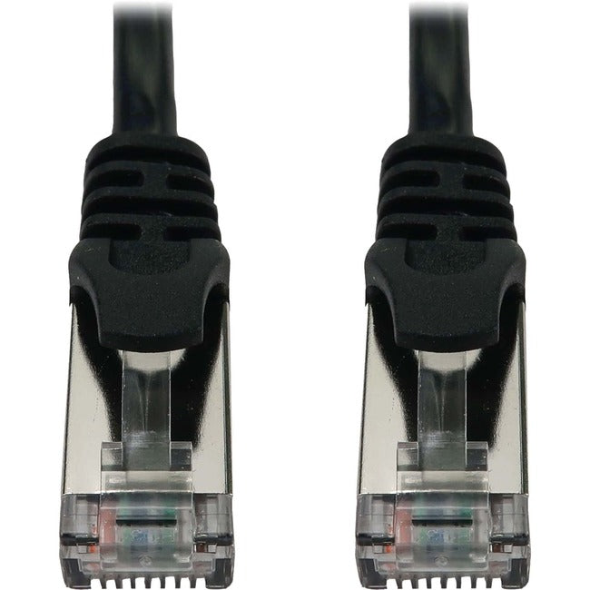 Eaton Tripp Lite Series Cat6a 10G Snagless Shielded Slim STP Ethernet Cable (RJ45 M/M), PoE, Black, 7 ft. (2.1 m) N262-S07-BK