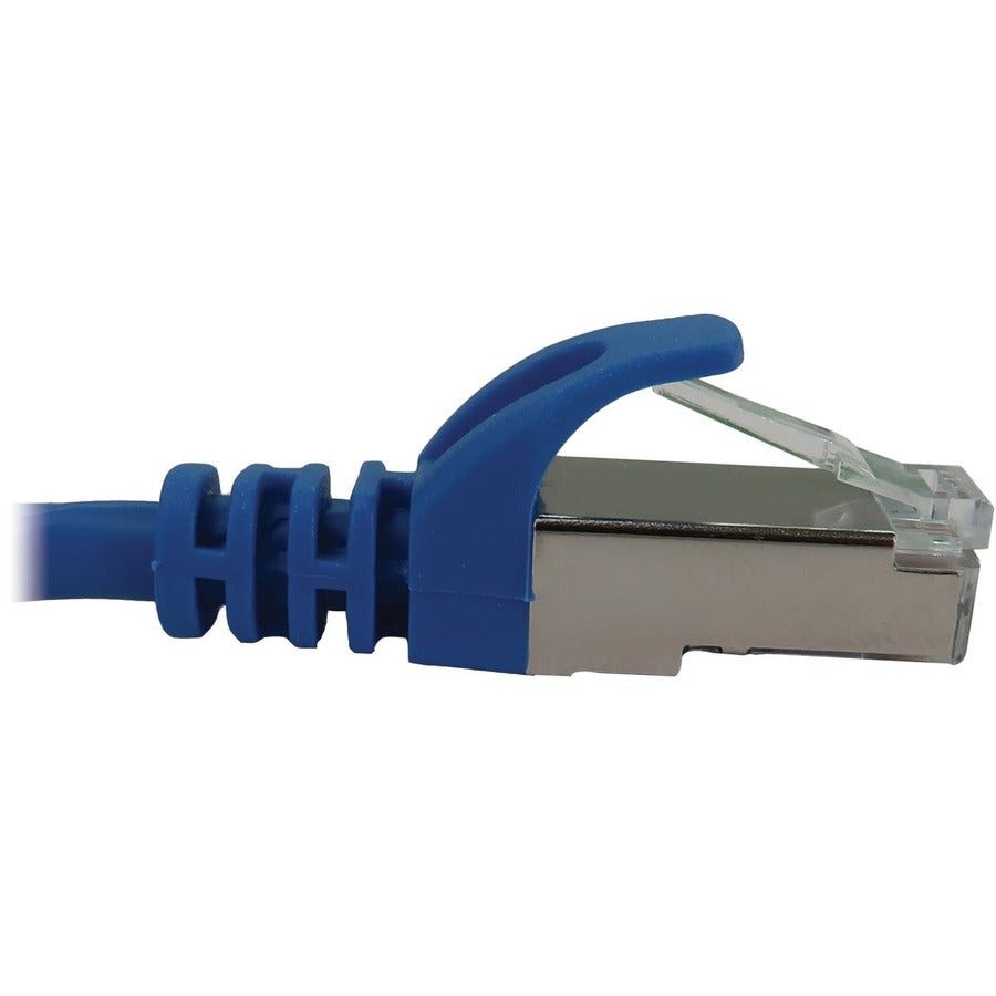 Eaton Tripp Lite Series Cat6a 10G Snagless Shielded Slim STP Ethernet Cable (RJ45 M/M), PoE, Blue, 1 ft. (0.3 m) N262-S01-BL