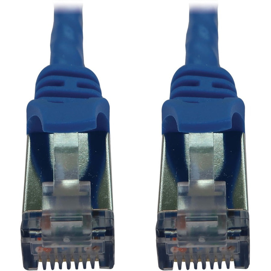 Eaton Tripp Lite Series Cat6a 10G Snagless Shielded Slim STP Ethernet Cable (RJ45 M/M), PoE, Blue, 1 ft. (0.3 m) N262-S01-BL
