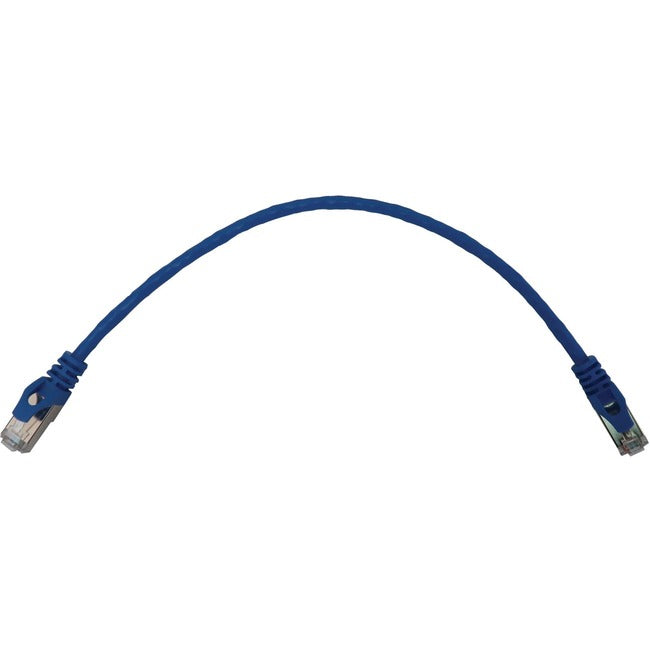 Eaton Tripp Lite Series Cat6a 10G Snagless Shielded Slim STP Ethernet Cable (RJ45 M/M), PoE, Blue, 1 ft. (0.3 m) N262-S01-BL