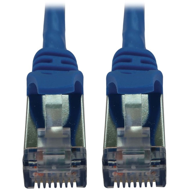 Eaton Tripp Lite Series Cat6a 10G Snagless Shielded Slim STP Ethernet Cable (RJ45 M/M), PoE, Blue, 10 ft. (3.1 m) N262-S10-BL