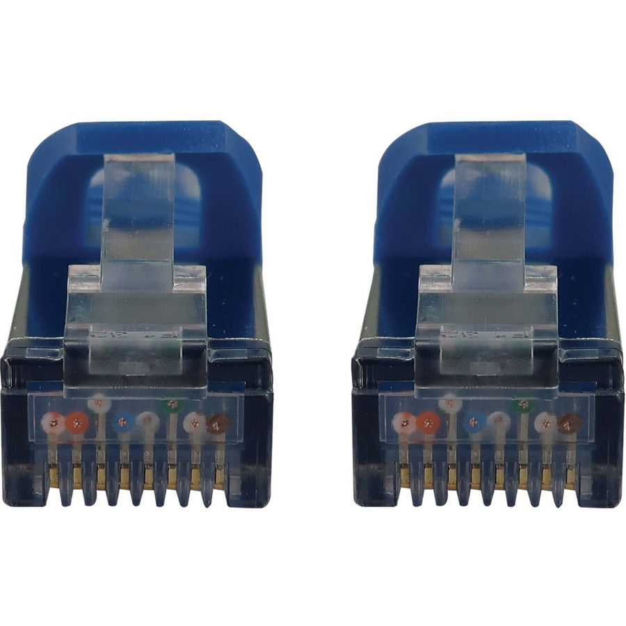 Eaton Tripp Lite Series Cat6a 10G Snagless Shielded Slim STP Ethernet Cable (RJ45 M/M), PoE, Blue, 3 ft. (0.9 m) N262-S03-BL