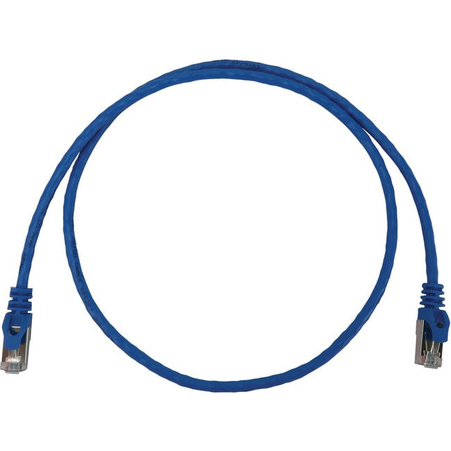 Eaton Tripp Lite Series Cat6a 10G Snagless Shielded Slim STP Ethernet Cable (RJ45 M/M), PoE, Blue, 3 ft. (0.9 m) N262-S03-BL