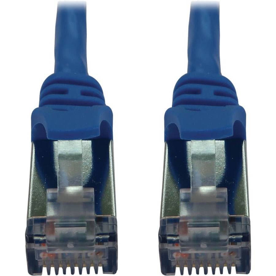 Eaton Tripp Lite Series Cat6a 10G Snagless Shielded Slim STP Ethernet Cable (RJ45 M/M), PoE, Blue, 5 ft. (1.5 m) N262-S05-BL