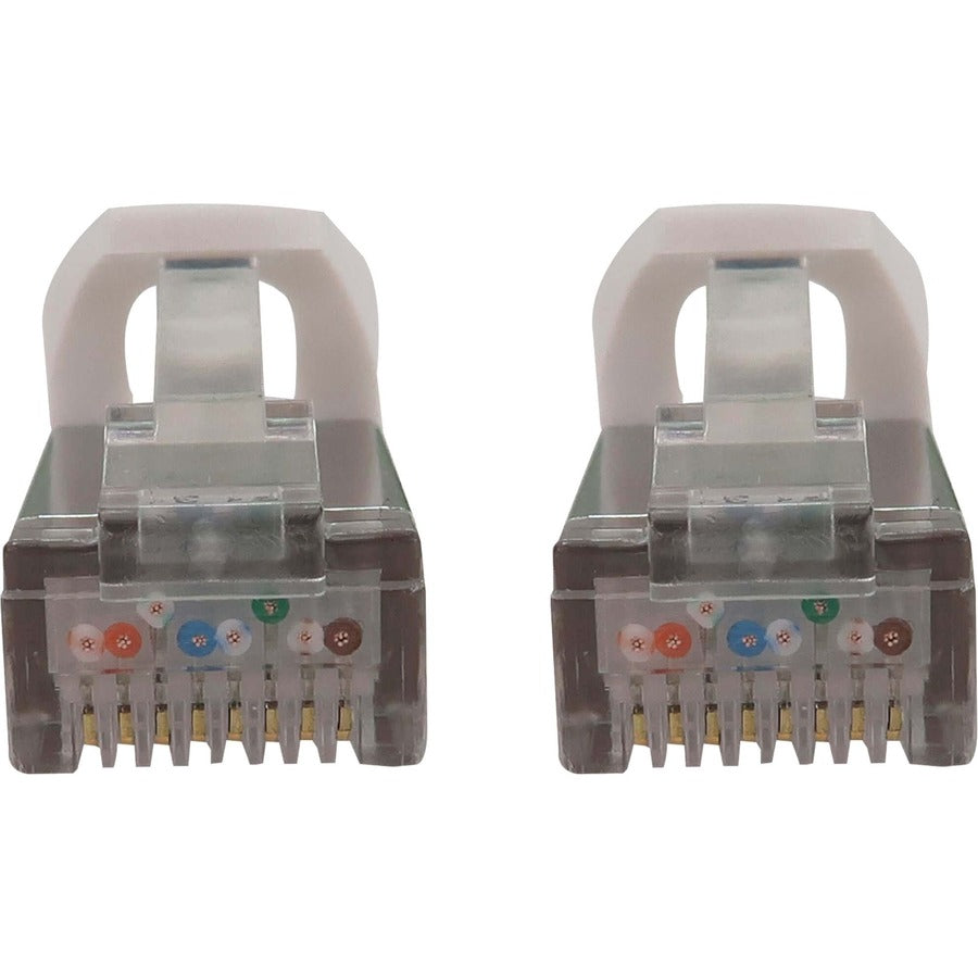 Eaton Tripp Lite Series Cat6a 10G Snagless Shielded Slim STP Ethernet Cable (RJ45 M/M), PoE, White, 10 ft. (3.1 m) N262-S10-WH