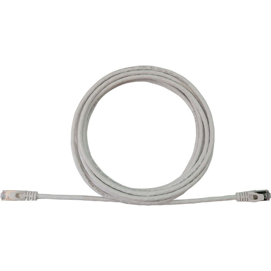Eaton Tripp Lite Series Cat6a 10G Snagless Shielded Slim STP Ethernet Cable (RJ45 M/M), PoE, White, 10 ft. (3.1 m) N262-S10-WH