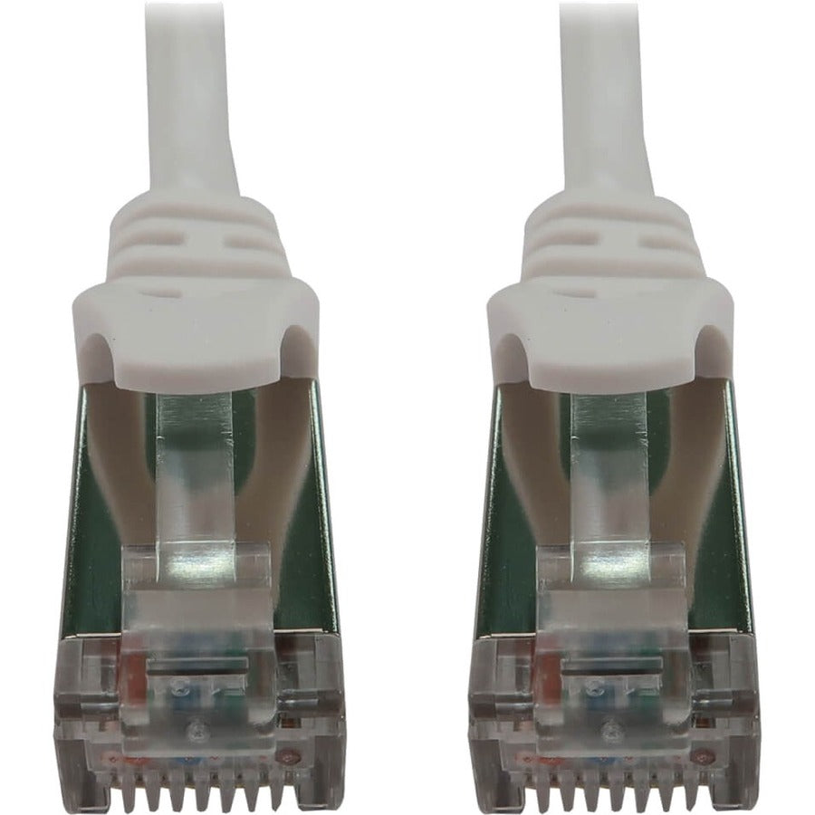 Eaton Tripp Lite Series Cat6a 10G Snagless Shielded Slim STP Ethernet Cable (RJ45 M/M), PoE, White, 5 ft. (1.5 m) N262-S05-WH