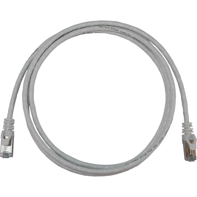 Eaton Tripp Lite Series Cat6a 10G Snagless Shielded Slim STP Ethernet Cable (RJ45 M/M), PoE, White, 6 ft. (1.8 m) N262-S06-WH