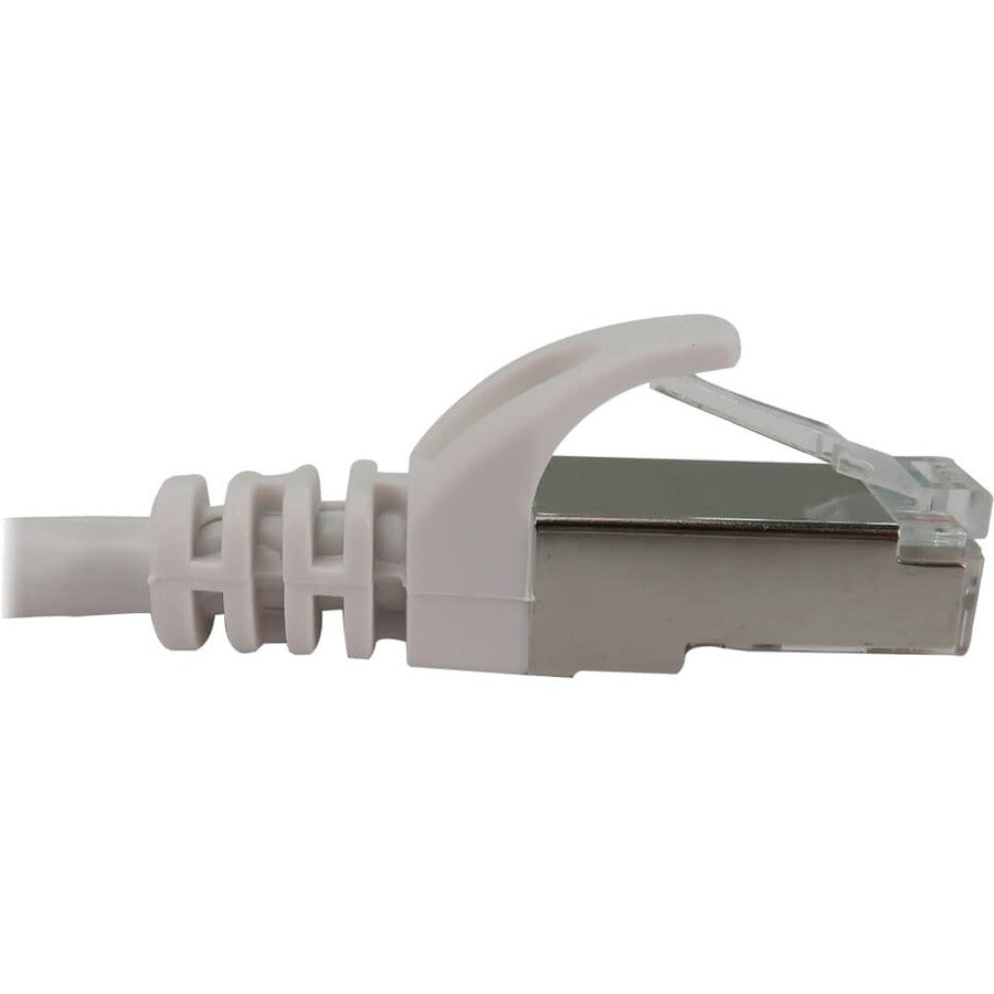 Eaton Tripp Lite Series Cat6a 10G Snagless Shielded Slim STP Ethernet Cable (RJ45 M/M), PoE, White, 7 ft. (2.1 m) N262-S07-WH
