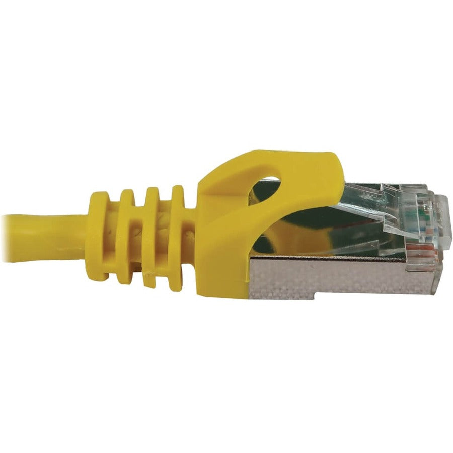 Eaton Tripp Lite Series Cat6a 10G Snagless Shielded Slim STP Ethernet Cable (RJ45 M/M), PoE, Yellow, 10 ft. (3.1 m) N262-S10-YW