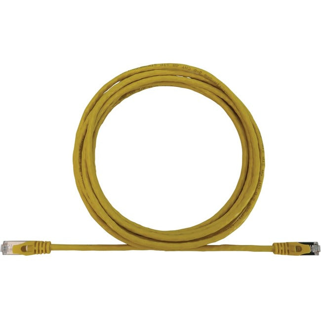 Eaton Tripp Lite Series Cat6a 10G Snagless Shielded Slim STP Ethernet Cable (RJ45 M/M), PoE, Yellow, 10 ft. (3.1 m) N262-S10-YW