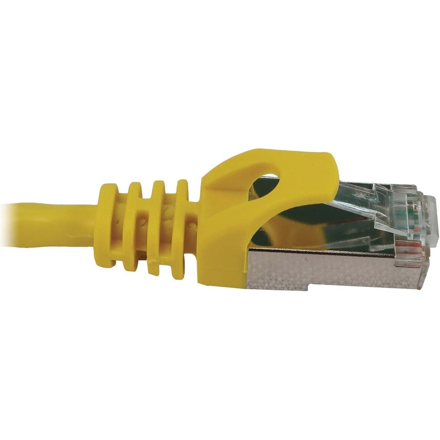 Eaton Tripp Lite Series Cat6a 10G Snagless Shielded Slim STP Ethernet Cable (RJ45 M/M), PoE, Yellow, 3 ft. (0.9 m) N262-S03-YW