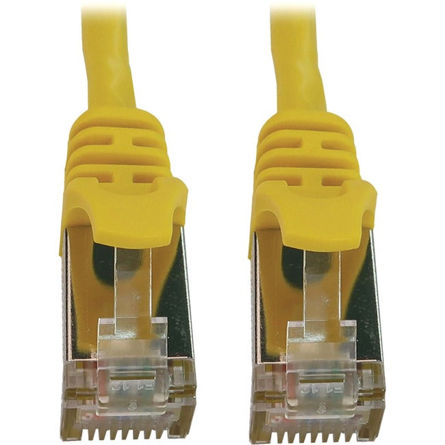 Eaton Tripp Lite Series Cat6a 10G Snagless Shielded Slim STP Ethernet Cable (RJ45 M/M), PoE, Yellow, 6 ft. (1.8 m) N262-S06-YW