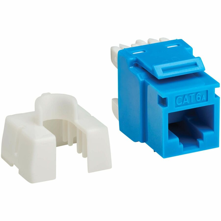 Eaton Tripp Lite Series Cat6a Keystone Jack - 4PPoE Compliant, 110/Krone, 568A/B, RJ45 N238-001-BL-6A