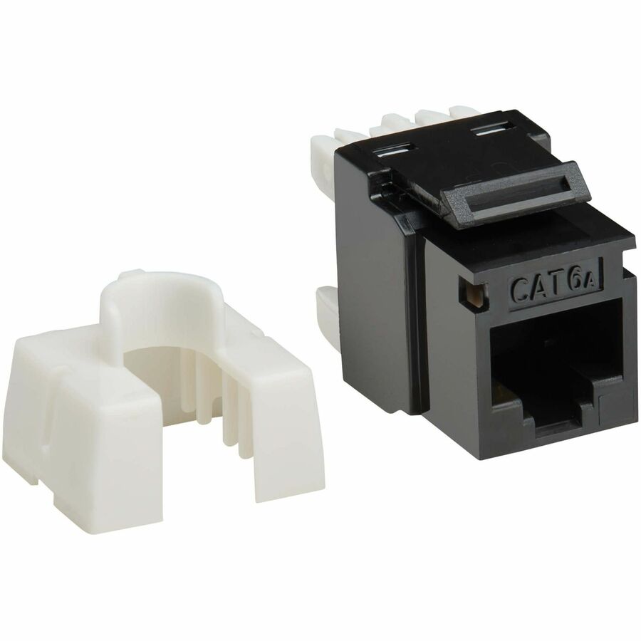 Eaton Tripp Lite Series Cat6a Keystone Jacks, 25 Pack - 4PPoE Compliant, 110/Krone, N238-025-BK-6A
