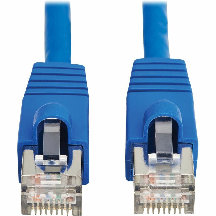 Eaton Tripp Lite Series Cat8 40G Snagless SSTP Ethernet Cable (RJ45 M/M), PoE, Blue, 1 ft. N272-F01-BL