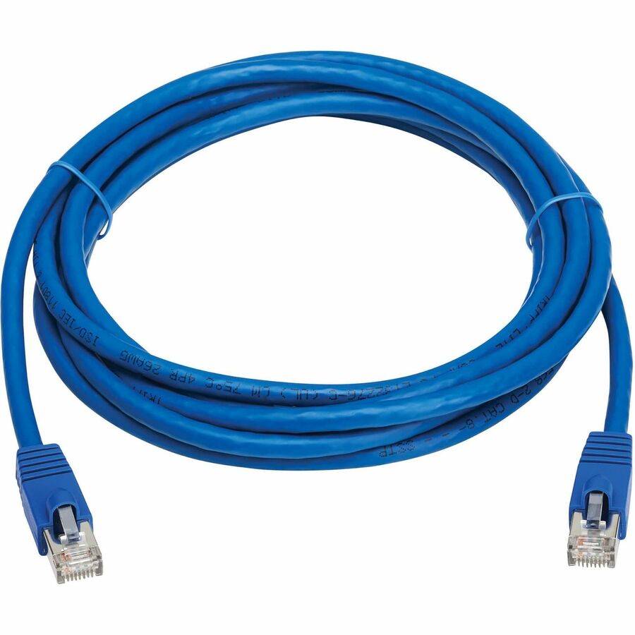 Eaton Tripp Lite Series Cat8 40G Snagless SSTP Ethernet Cable (RJ45 M/M), PoE, Blue, 10 N272-F10-BL