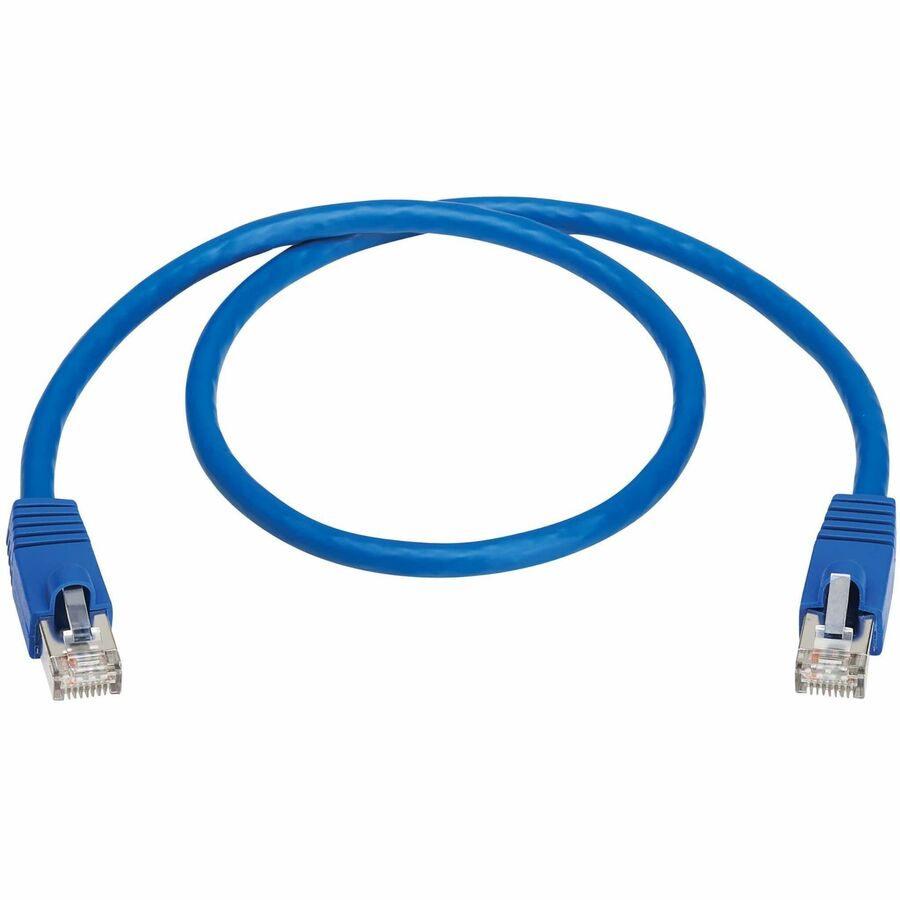 Eaton Tripp Lite Series Cat8 40G Snagless SSTP Ethernet Cable (RJ45 M/M), PoE, Blue, 2 ft. N272-F02-BL