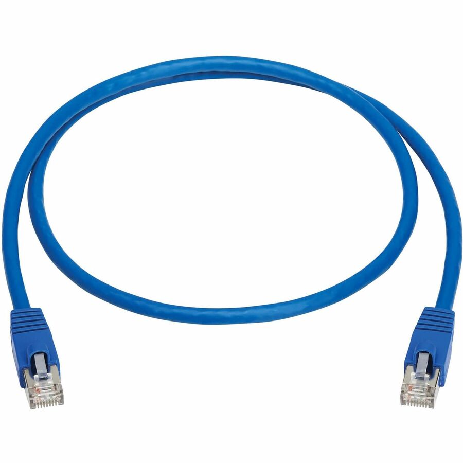 Eaton Tripp Lite Series Cat8 40G Snagless SSTP Ethernet Cable (RJ45 M/M), PoE, Blue, 3 ft. N272-F03-BL