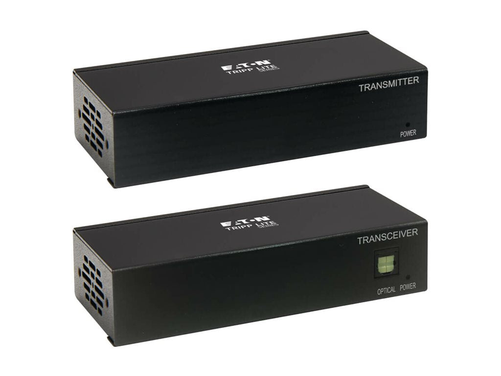 Eaton Tripp Lite Series DisplayPort over Cat6 Extender Kit Transmitter/Receiver w Repeater 4K60Hz 4:4:4 Power over Cable TAA B127A-111-BDTDA