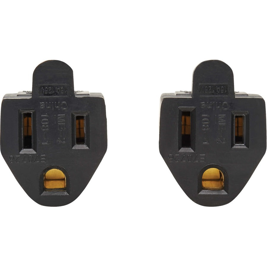 Eaton Tripp Lite Series Extension Cord Y Splitter, NEMA 5-15P to 2x NEMA 5-15R - Heavy Duty, 15A, 120V, 14 AWG, 1 ft. (0.3 m), Black P024-001-2