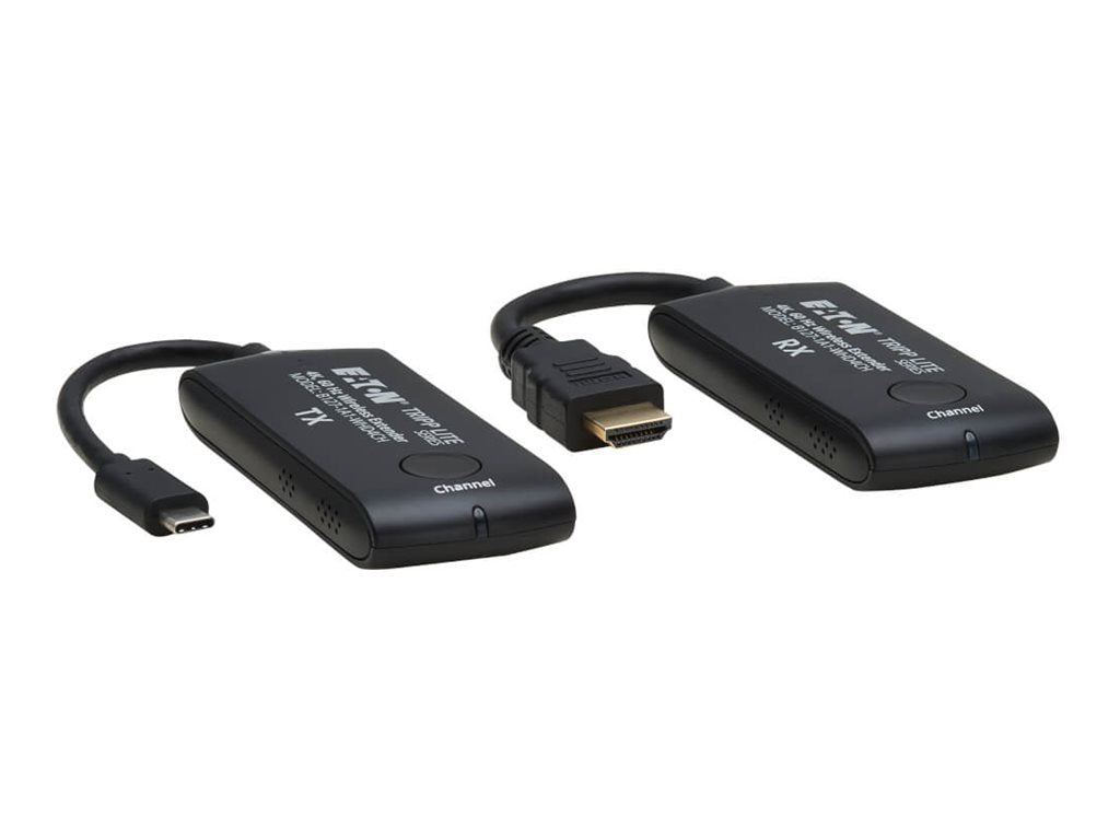 Eaton Tripp Lite Series HDMI over Wireless Extender Kit, USB Type-C Mini Transmitter and HDMI Mini Receiver, 4K 60Hz, 65ft (20M)- B127-1A1-WHD4CH