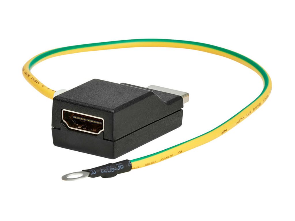 Eaton Tripp Lite Series In-Line HDMI Surge Protector - 4K 60 Hz, HDCP, IEC Compliant, TAA - Surge protector - output connectors: B110-SP-HDMI-1