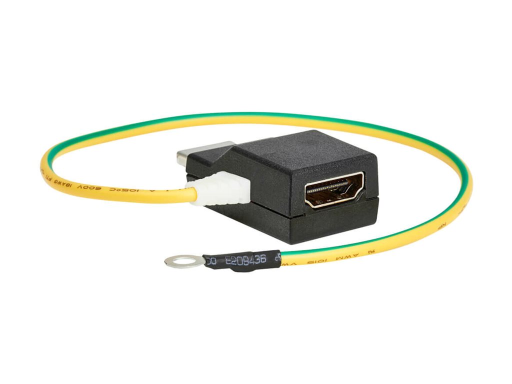 Eaton Tripp Lite Series In-Line HDMI Surge Protector - 4K 60 Hz, HDCP, IEC Compliant, TAA - Surge protector - output connectors: B110-SP-HDMI-1