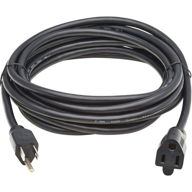 Eaton Tripp Lite Series Power Extension Cord, NEMA 5-15P to NEMA 5-15R - 13A, 120V, 16 AWG, 25 ft. (7.6 m), Black P022-025-13A