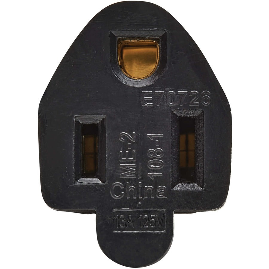 Eaton Tripp Lite Series Power Extension Cord, Right-Angle NEMA 5-15P to NEMA 5-15R - 13A, 120V, 16 AWG, 15 ft. (4.6 m), Black P022-015-13A15D