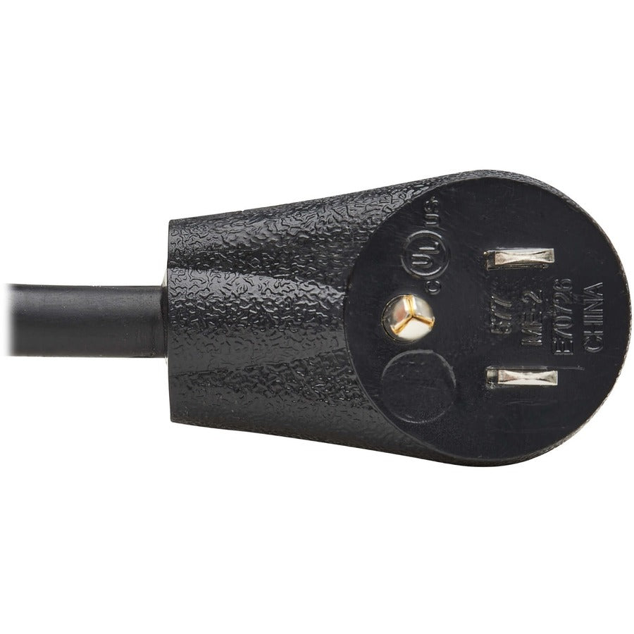 Eaton Tripp Lite Series Power Extension Cord, Right-Angle NEMA 5-15P to NEMA 5-15R - 13A, 120V, 16 AWG, 15 ft. (4.6 m), Black P022-015-13A15D