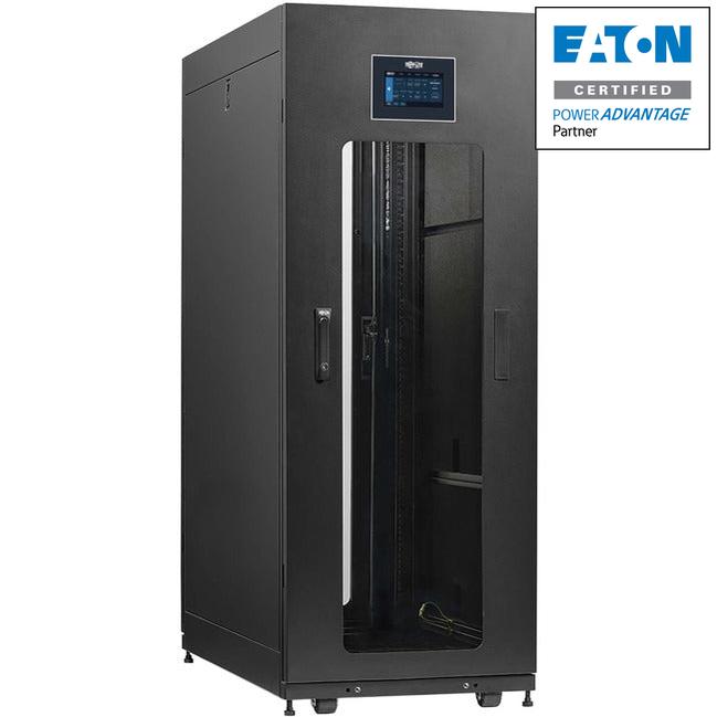 Eaton Tripp Lite Series SmartRack 25U Standard-Depth Rack Enclosure Cabinet for SRCOOL3KTP Top-of-Rack Air Conditioner SR25UBAC