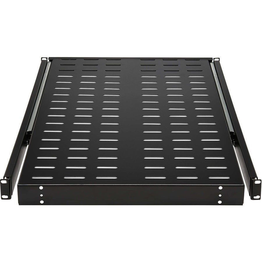 Eaton Tripp Lite Series SmartRack Sliding Steel Rack Shelf - 1U, Vented, 28.3 in. Deep, Holds up to 50 lb. (23 kg) SRSHELF4PSLVENT