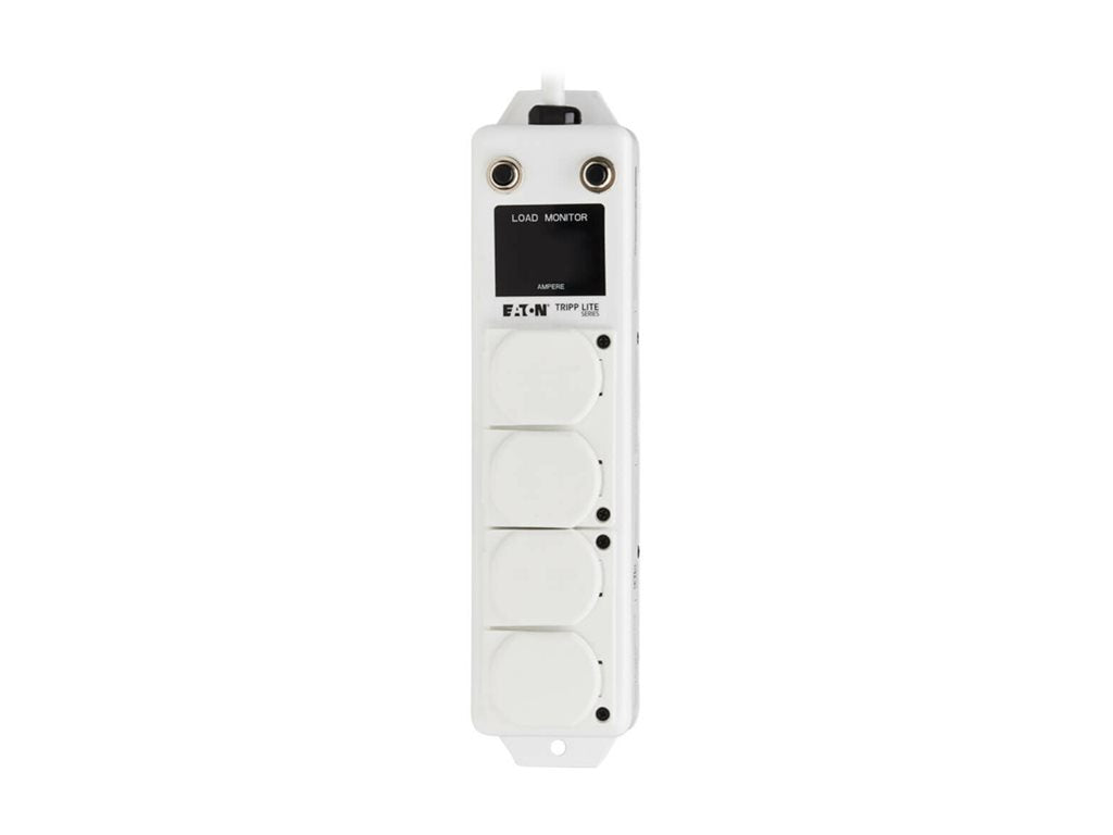 Eaton Tripp Lite Series UL 1363A Medical-Grade Power Strip for Patient Care Vicinities, 4 Hospital-Grade Outlets, Load Monitor, PS-402-HG-OEMLM