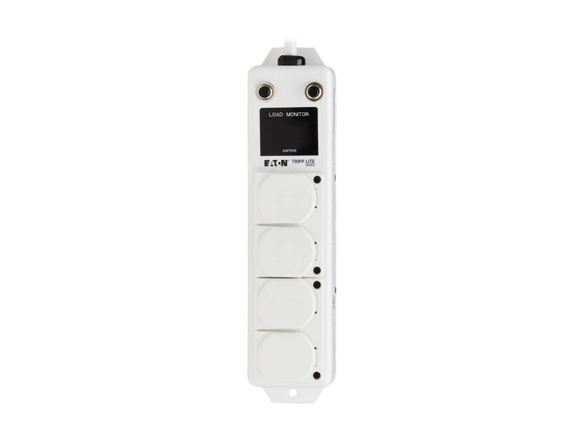 Eaton Tripp Lite Series UL 1363A Medical-Grade Power Strip for Patient Care Vicinities, 4 Hospital-Grade Outlets, Load Monitor, PS-402-HG-OEMLM