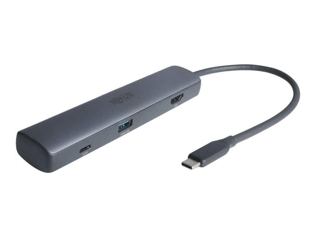 Eaton Tripp Lite Series USB-C Multiport Adapter - 8K HDMI, 3 USB-A Hub Ports, 100W PD Charging, HDR, HDCP 2.3 - Docking