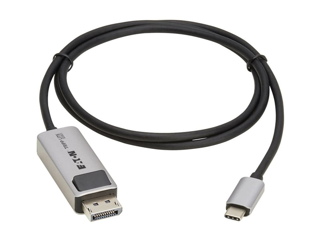 Eaton Tripp Lite Series USB-C to DisplayPort Active Adapter Cable M/M 8K 60Hz 4K 144Hz HDR 4:4:4 HDCP 2.3 Black 3ft - Adapter U444-003-DP8K6