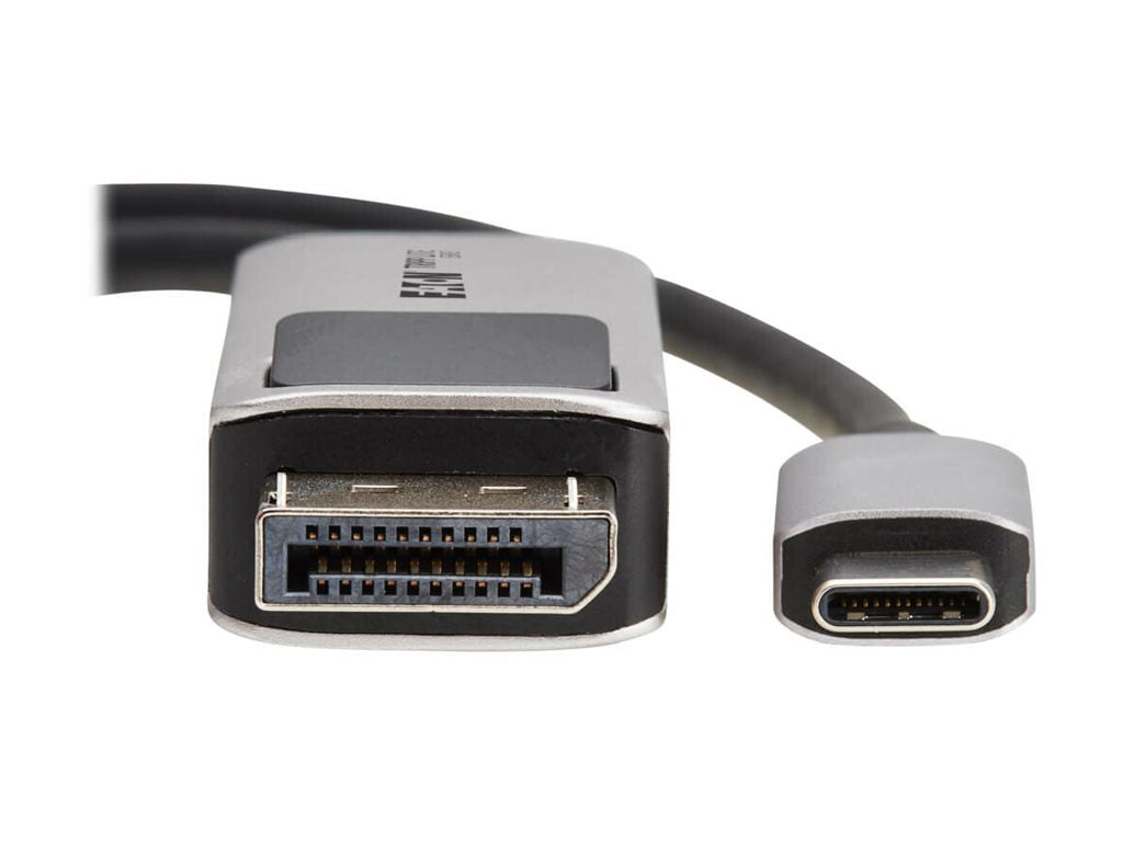 Eaton Tripp Lite Series USB-C to DisplayPort Active Adapter Cable M/M 8K 60Hz 4K 144Hz HDR 4:4:4 HDCP 2.3 Black 3ft - Adapter U444-003-DP8K6