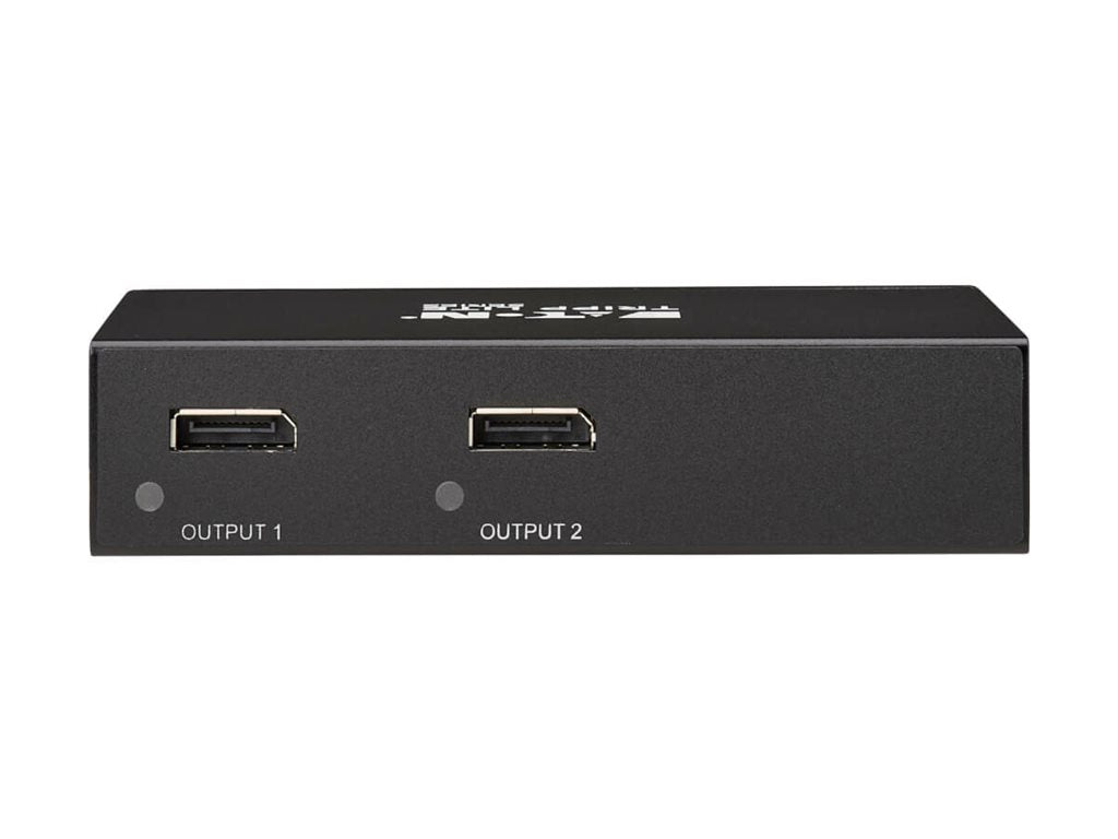 Eaton Tripp Lite series DisplayPort to DisplayPort 2-Port Multi-Monitor Splitter 8K/4K 60Hz DP 1.4 TAA - Video/audio splitter B156-002-8K