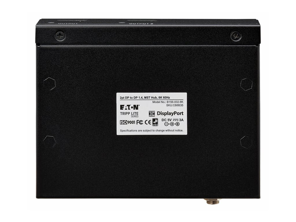 Eaton Tripp Lite series DisplayPort to DisplayPort 2-Port Multi-Monitor Splitter 8K/4K 60Hz DP 1.4 TAA - Video/audio splitter B156-002-8K