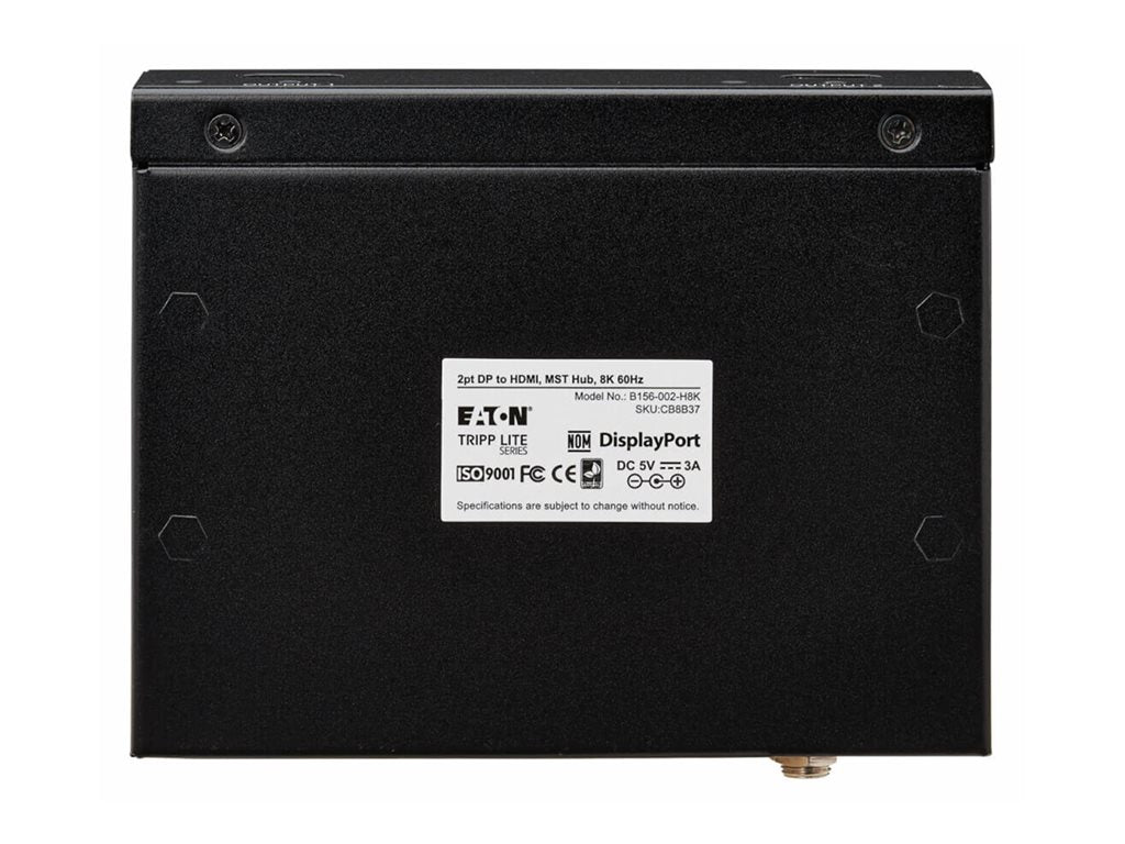 Eaton Tripp Lite series DisplayPort to HDMI 2-Port Multi-Monitor Splitter 8K/4K 60Hz DP 1.4 TAA - Video/audio splitter - 2 x B156-002-H8K