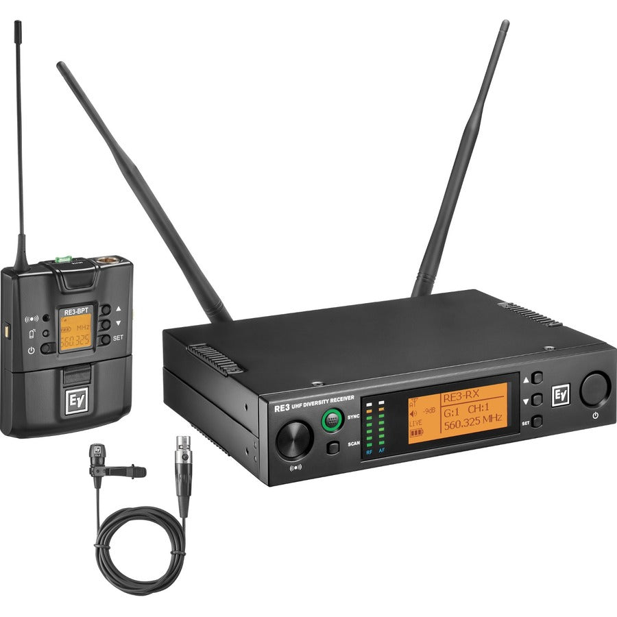 Electro-Voice UHF Wireless Set Featuring CL3 Cardioid Lavalier Microphone RE3-BPCL-5H