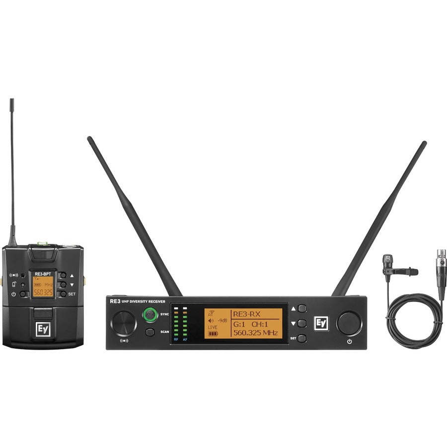 Electro-Voice UHF Wireless Set Featuring CL3 Cardioid Lavalier Microphone RE3-BPCL-5H