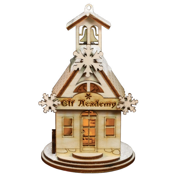 Elf Academy One Room Schoolhouse Ginger Cottage Collection