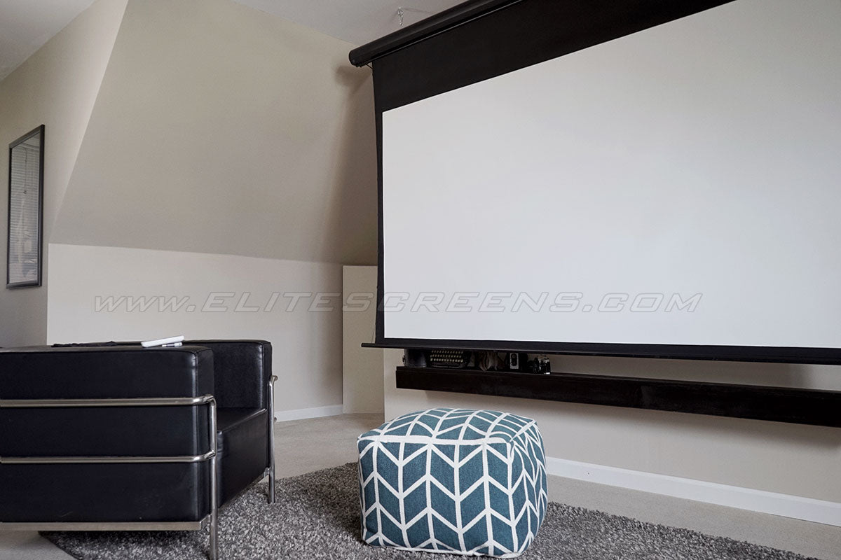 Elite Screens Saker Tab-Tension AcousticPro UHD Series Project Screen 135"